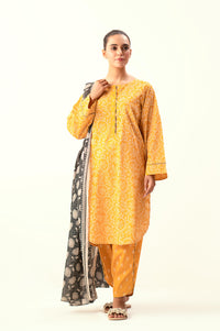 Unstitched 3 Piece Printed Lawn Suit