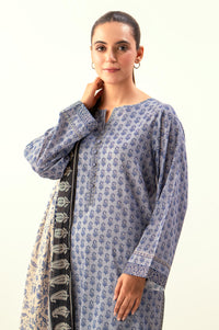 Unstitched 3 Piece Printed Lawn Suit