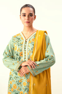 Unstitched 3 Piece Printed Lawn Suit