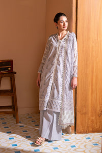 Unstitched 3 Piece Printed Lawn Suit