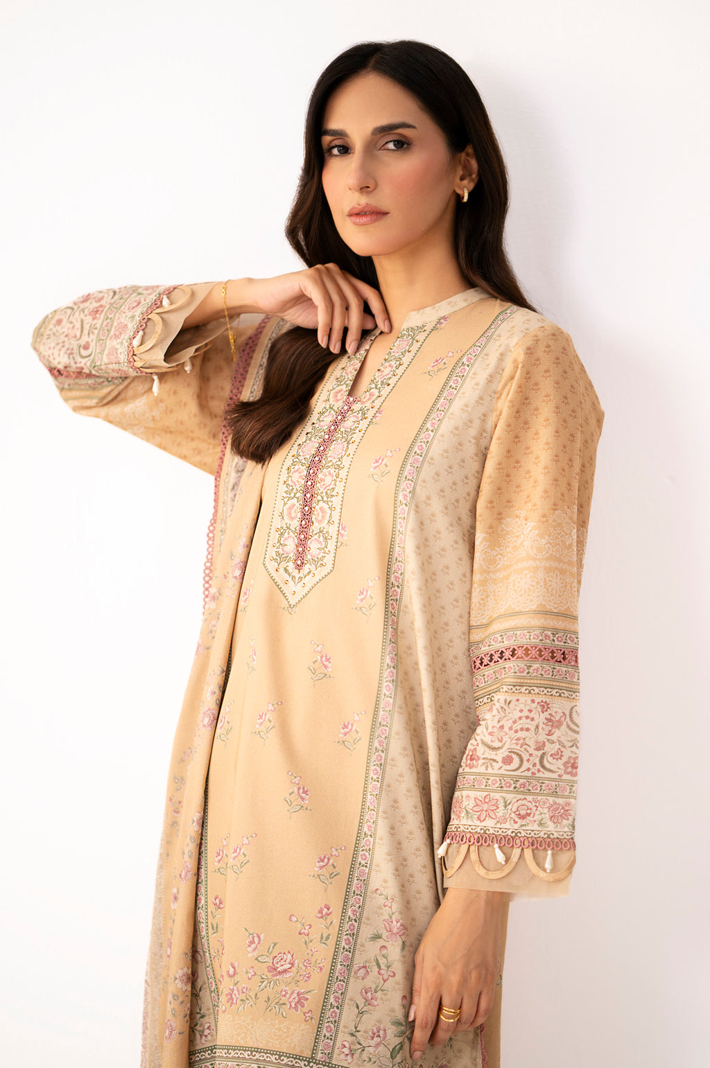 Unstitched 3 Piece Printed Lawn Suit