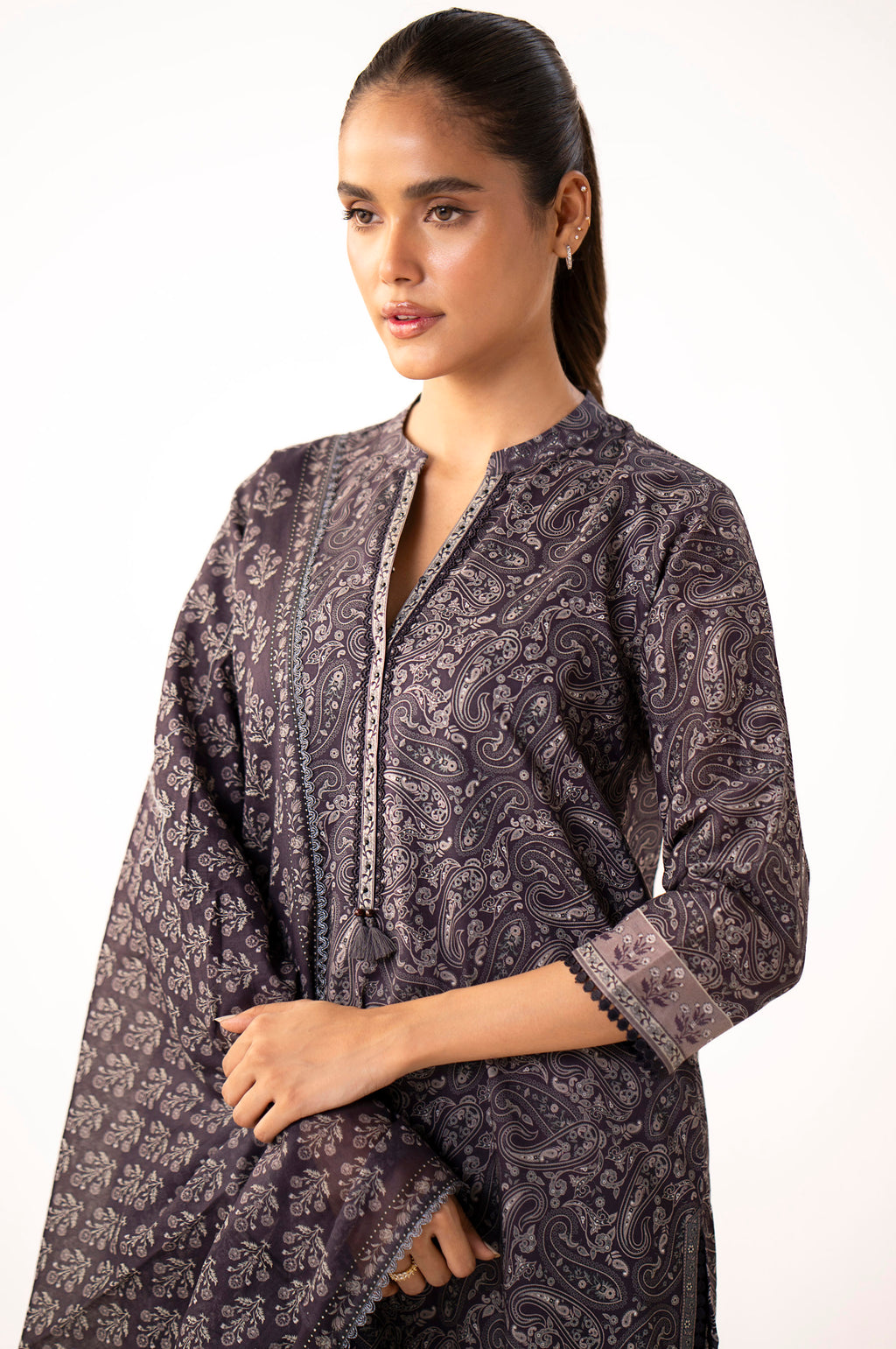 Unstitched 3 Piece Printed Lawn Suit