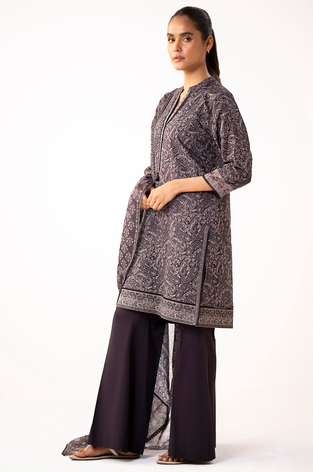 Unstitched 3 Piece Printed Lawn Suit