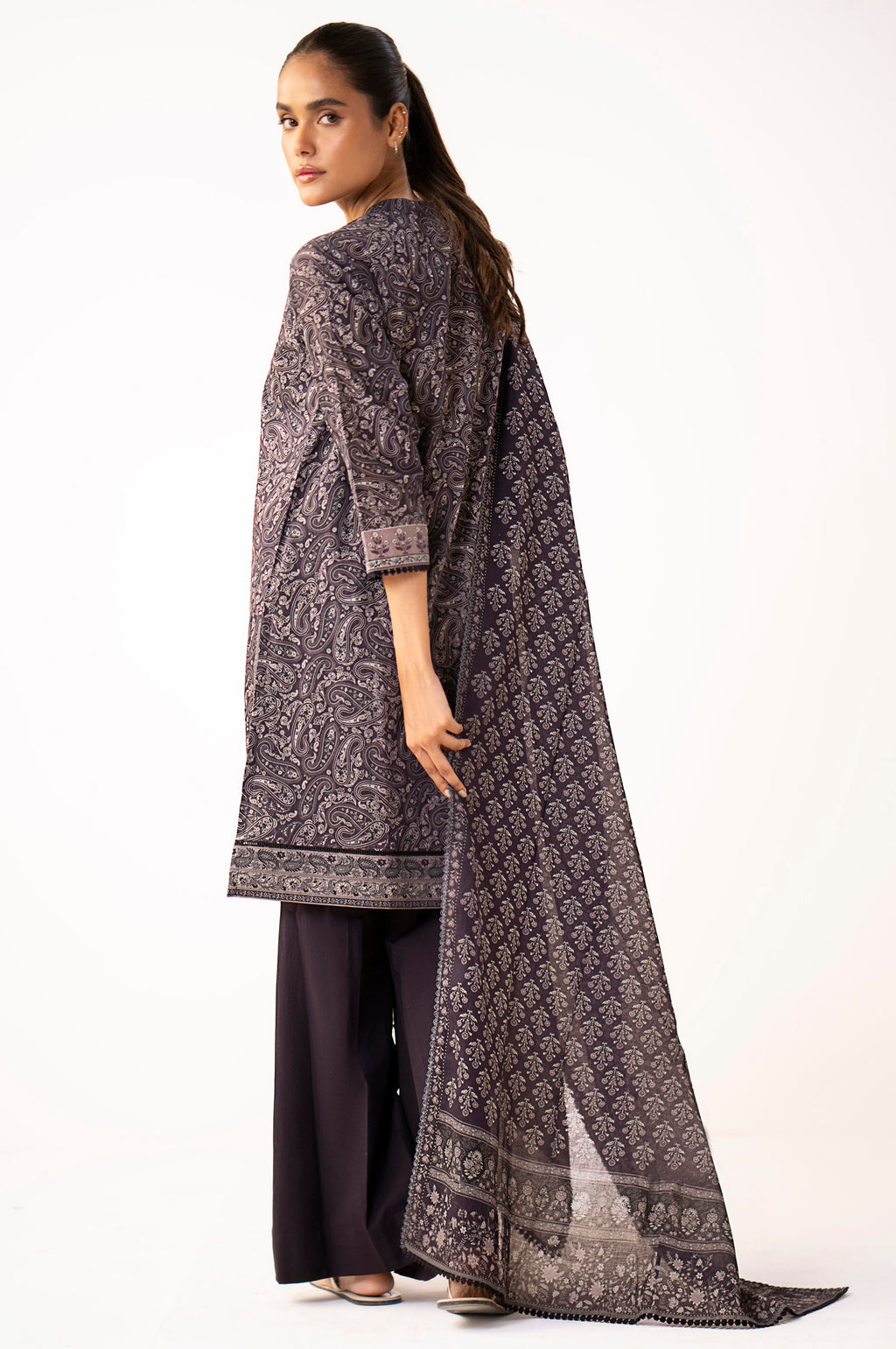 Unstitched 3 Piece Printed Lawn Suit
