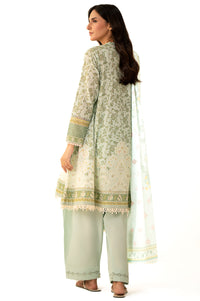 Unstitched 3 Piece Printed Lawn Suit