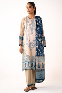 Unstitched 3 Piece Printed Lawn Suit