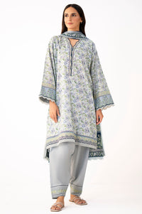 Unstitched 3 Piece Printed Lawn Suit