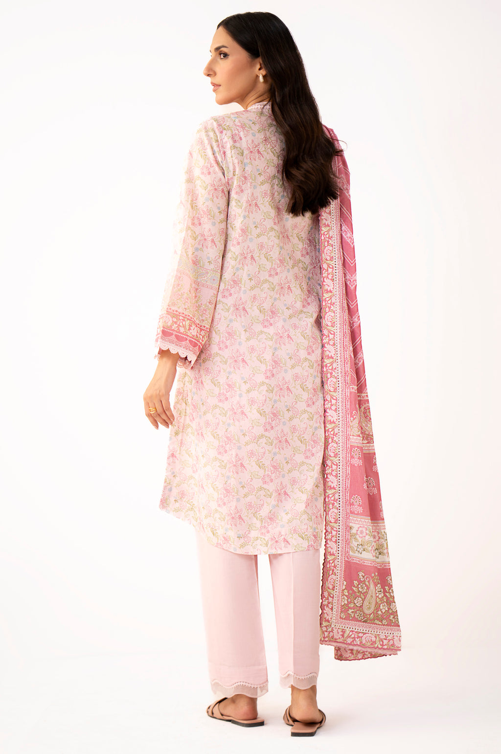 Unstitched 3 Piece Printed Lawn Suit