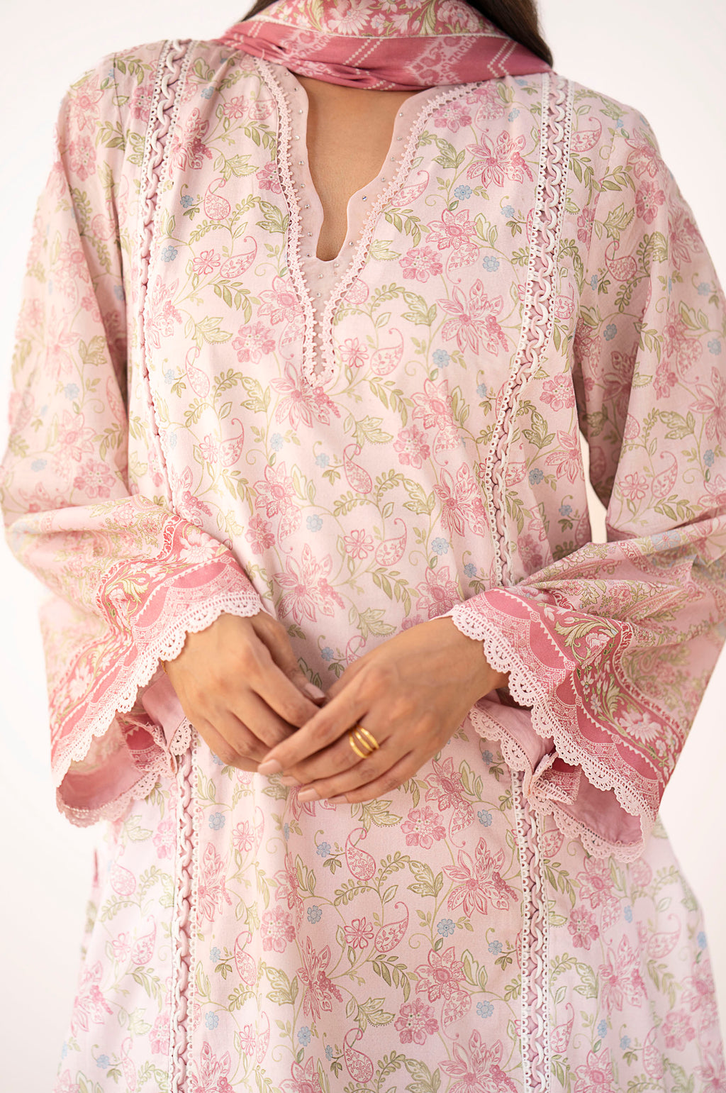 Unstitched 3 Piece Printed Lawn Suit