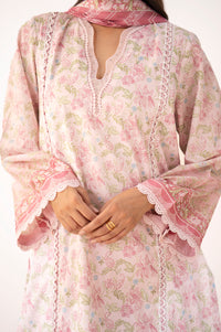 Unstitched 3 Piece Printed Lawn Suit
