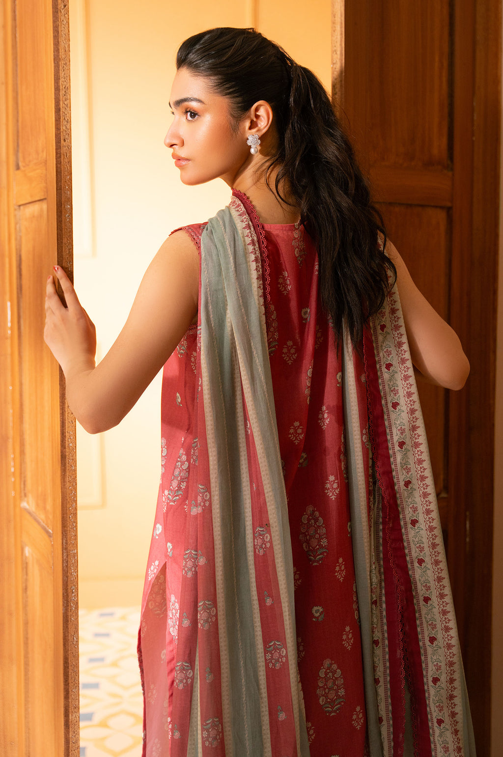 Unstitched 3 Piece Printed Lawn Suit