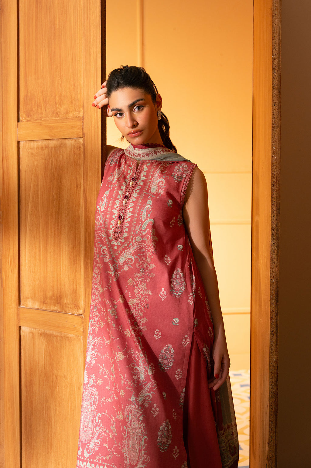 Unstitched 3 Piece Printed Lawn Suit
