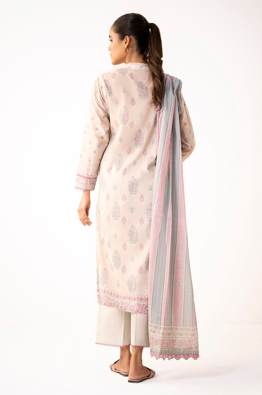 Unstitched 3 Piece Printed Lawn Suit