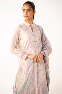 Unstitched 3 Piece Printed Lawn Suit