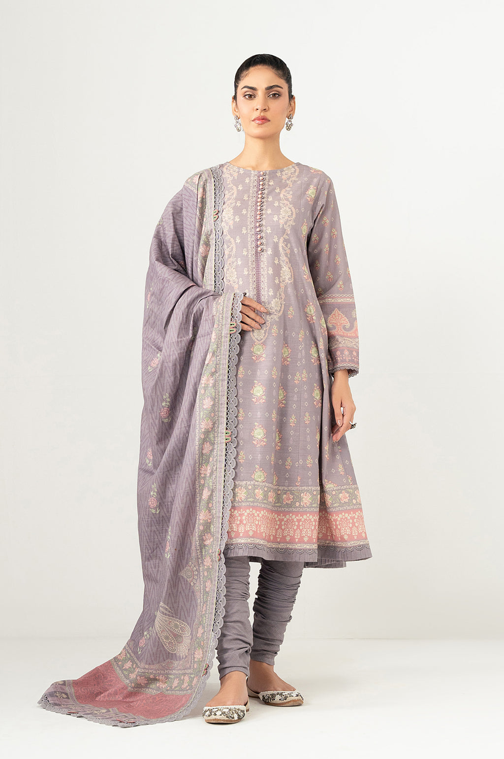 UNSTITCHED PRINTED SUIT