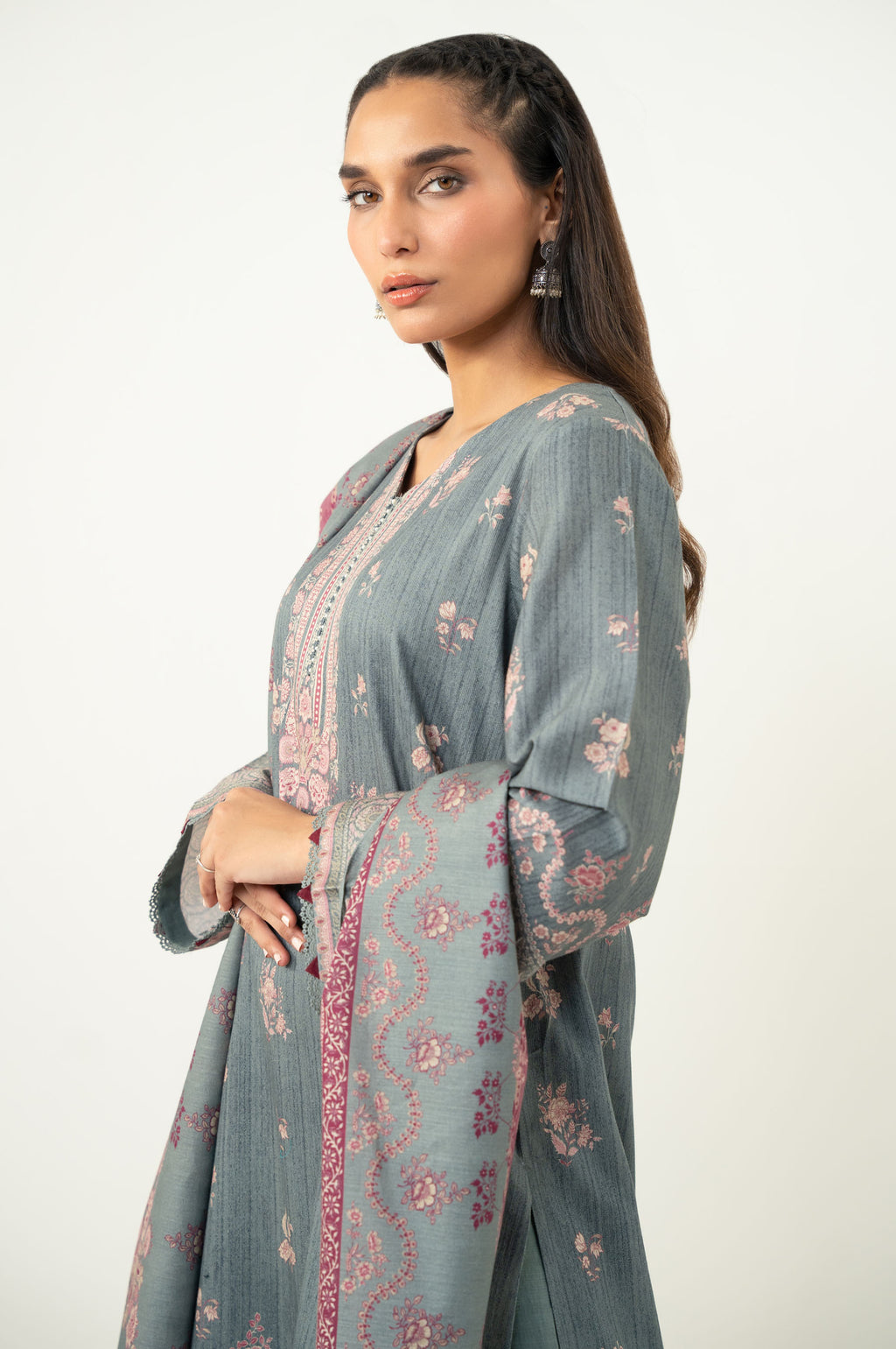UNSTITCHED PRINTED SUIT