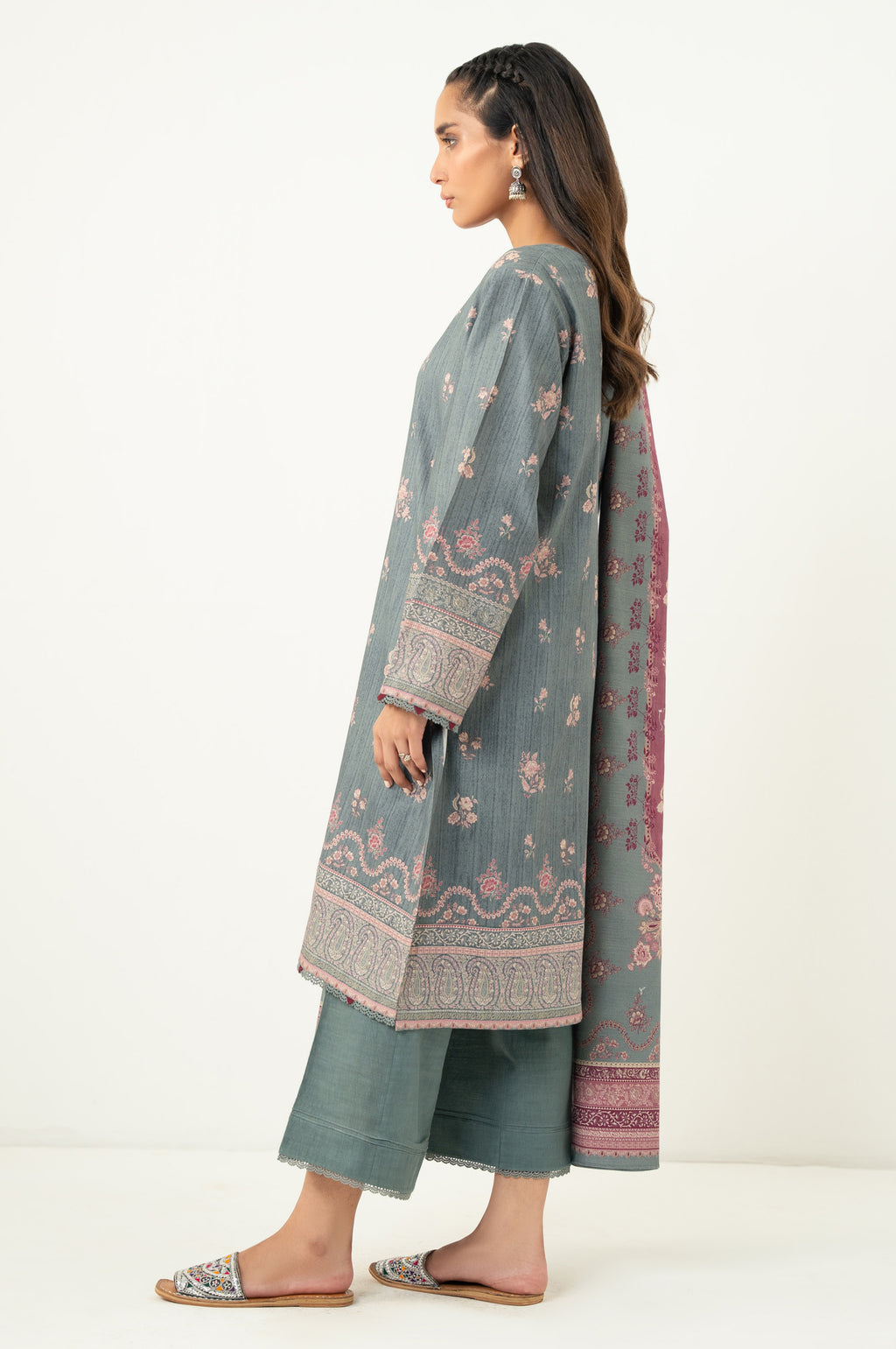 UNSTITCHED PRINTED SUIT