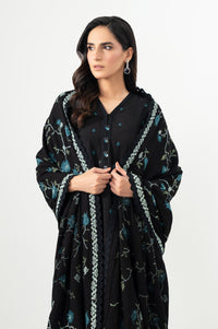 Unstitched 3 Piece Embroidered Khaddar Suit
