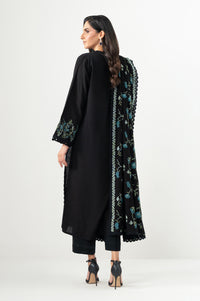 Unstitched 3 Piece Embroidered Khaddar Suit