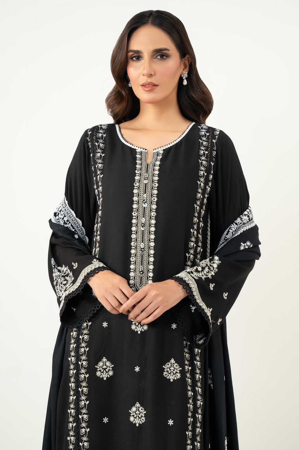 UNSTITCHED CHIKANKARI SUIT