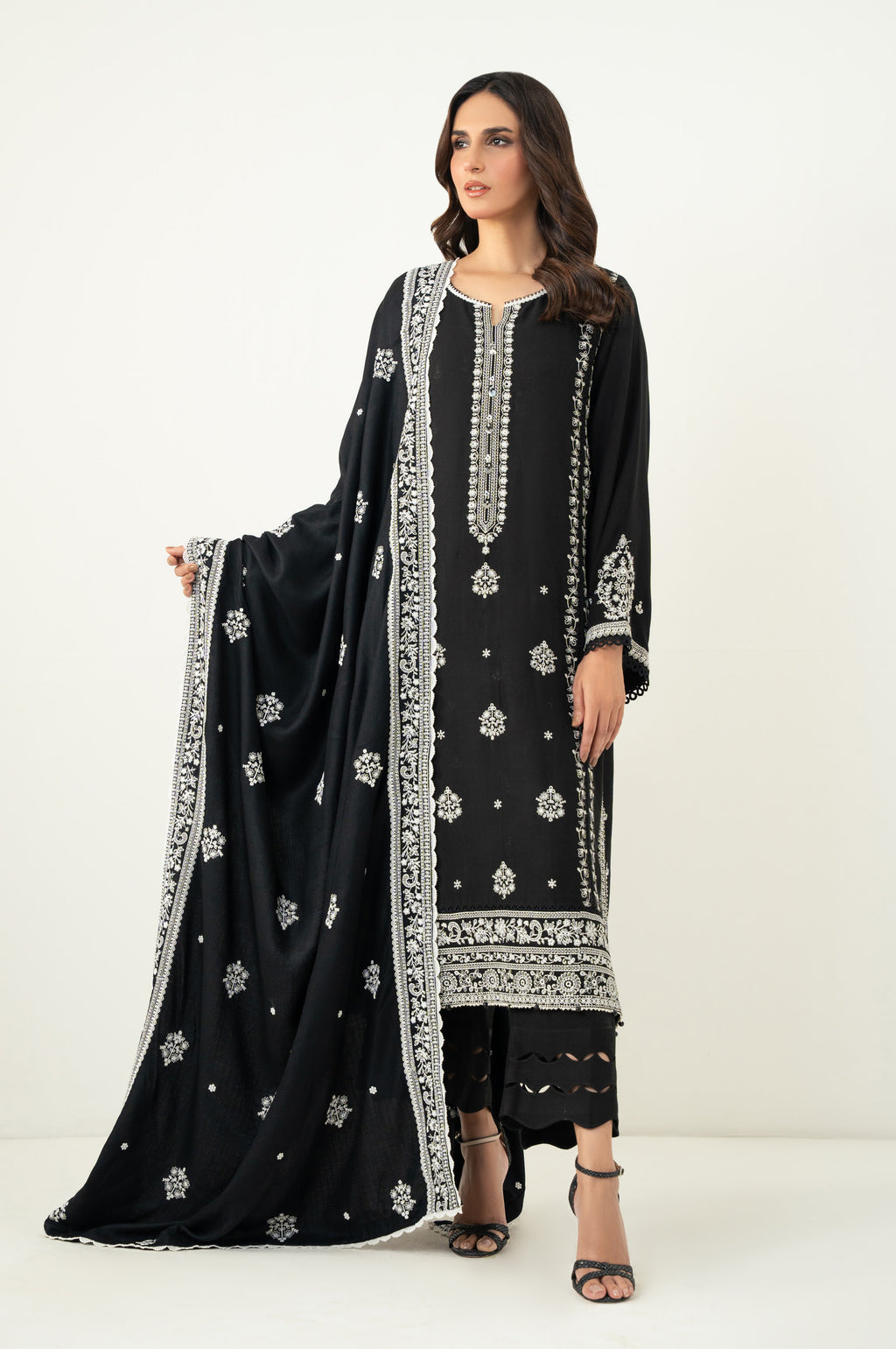 UNSTITCHED CHIKANKARI SUIT