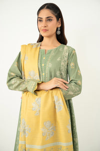 UNSTITCHED EMBROIDERED SUIT