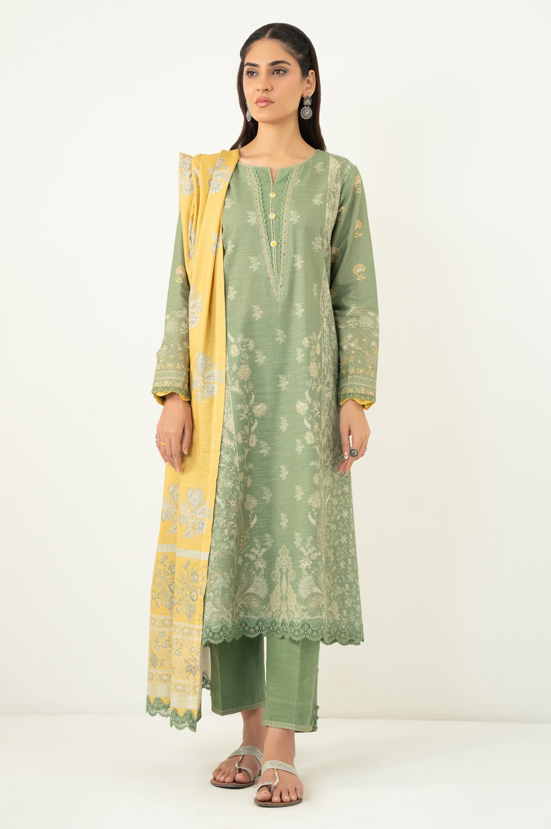 UNSTITCHED PRINTED SUIT