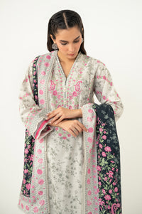 UNSTITCHED EMBROIDERED SUIT