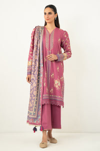 Unstitched 3 Piece Printed Cottel Suit