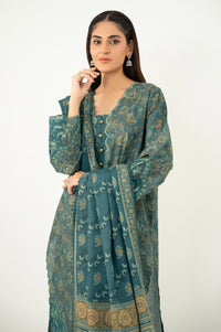 UNSTITCHED EMBROIDERED SUIT