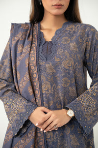 UNSTITCHED EMBROIDERED SUIT
