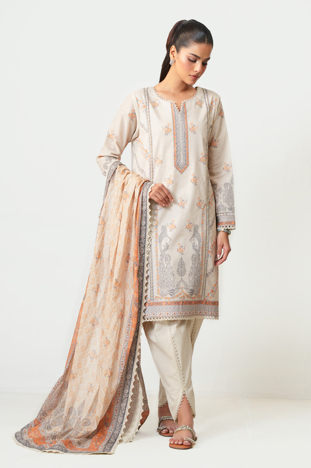 UNSTITCHED PRINTED SUIT
