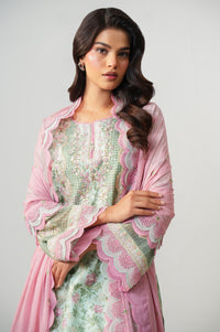 UNSTITCHED EMBROIDERED SUIT