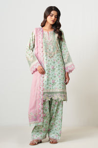 UNSTITCHED EMBROIDERED SUIT