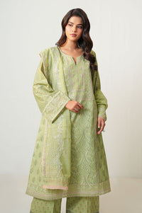 UNSTITCHED EMBROIDERED SUIT