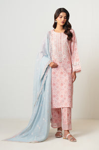 UNSTITCHED EMBROIDERED SUIT