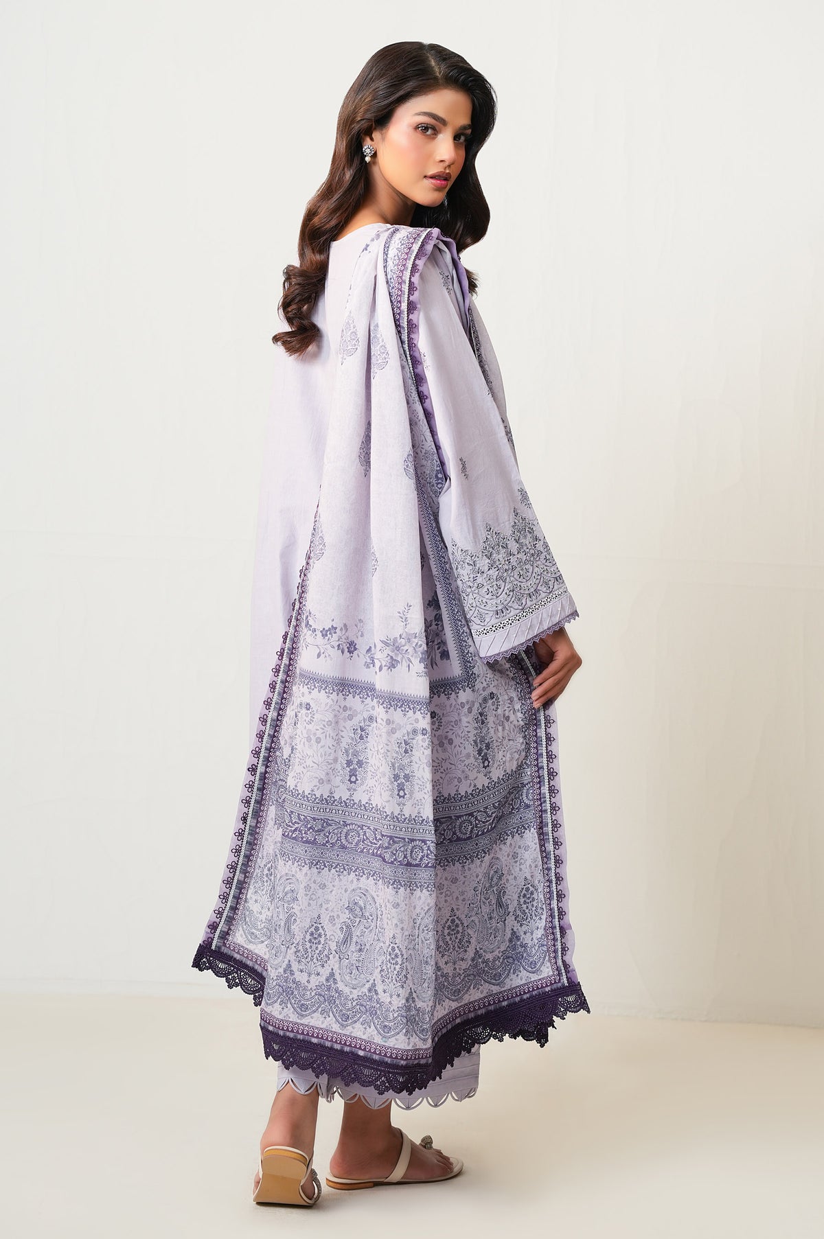 Unstitched 3 Piece Embroidered Lawn Suit