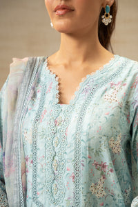 EMBROIDERED CHIKANKARI UNSTITCHED 3 PIECE SUIT