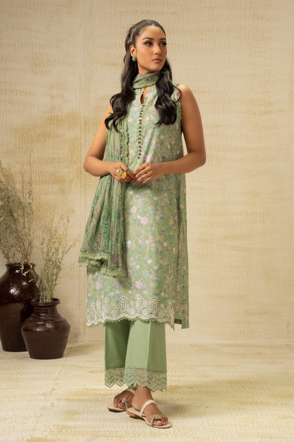 UNSTITCHED 3 PIECE SUIT