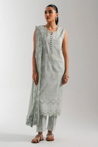 UNSTITCHED EMBROIDERED SUIT