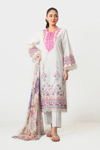 UNSTITCHED EMBROIDERED SUIT