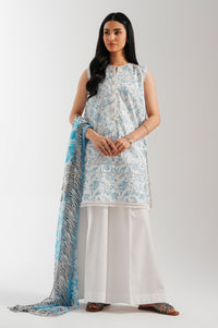 UNSTITCHED EMBROIDERED SUIT