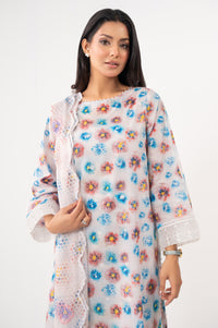 UNSTITCHED EMBROIDERED SUIT