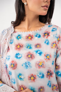 UNSTITCHED EMBROIDERED SUIT