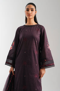 UNSTITCHED EMBROIDERED SUIT