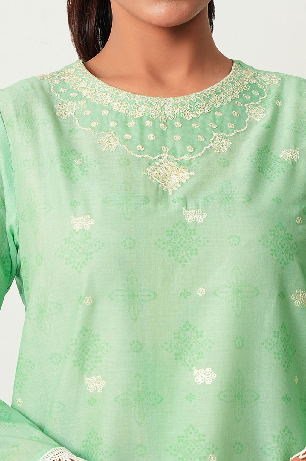 Unstitched 3 Piece Embroidered Lawn Suit