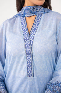 UNSTITCHED EMBROIDERED SUIT