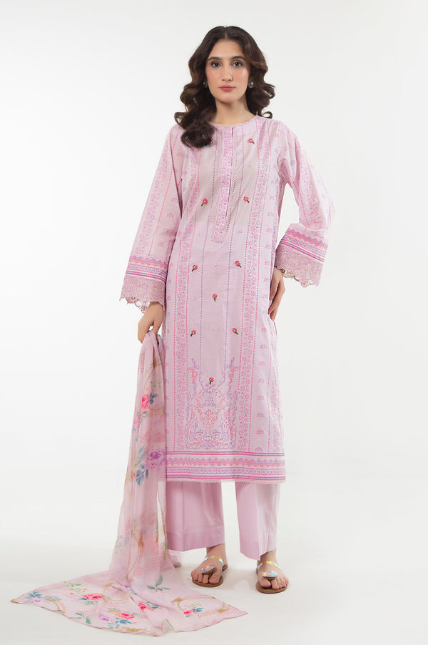 UNSTITCHED EMBROIDERED SUIT