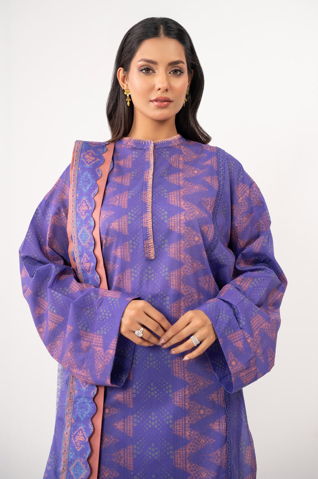 UNSTITCHED PRINTED SUIT