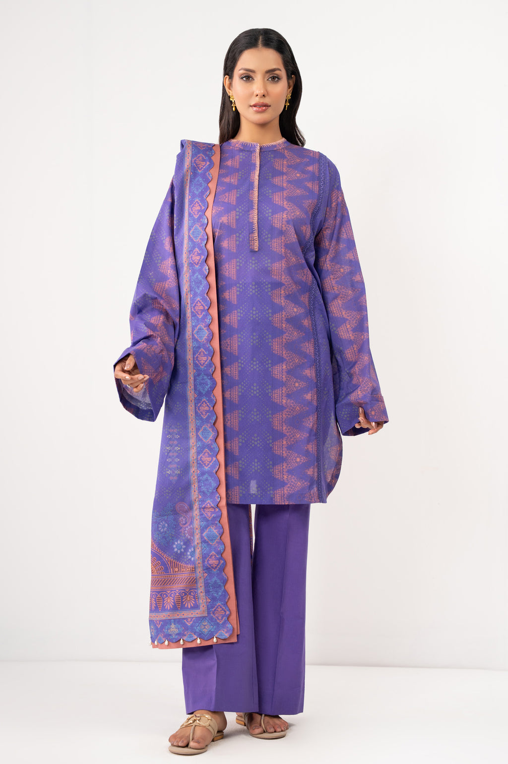 UNSTITCHED PRINTED SUIT
